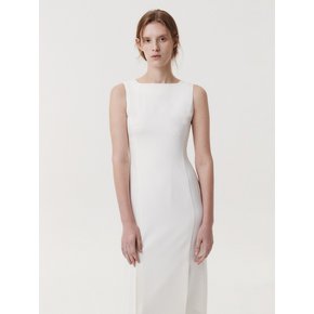 SLEEVELESS DRESS (WHITE)