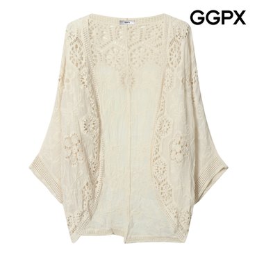 GGPX 오픈 크로셰 비치룩 가디건 (GP7KG006B)