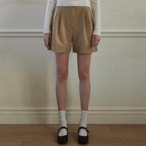 [얀써틴] CLASSIC PINTUCK SHORTS_BEIGE (8963618)