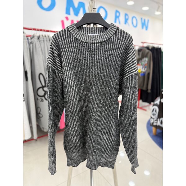 [여주점] [더블제이디,]남여공용, 골지니트 ,챠콜JGZZ51A01