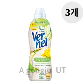 버넬 고농축 섬유유연제 일랑일랑 베티버 900ml 3개