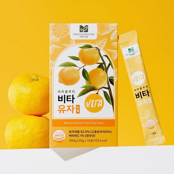 미라클루틴 비타 유자차 스틱 14포