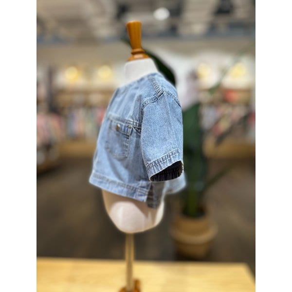 [파주점] (BL)루즈페-크롭데님반팔자켓 7431912101