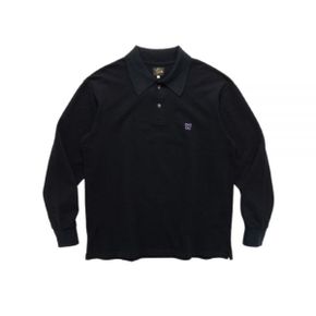 NEEDLES 니들스 LS Polo Shirt - Black (PU296) (롱슬리브 폴로 티셔츠)