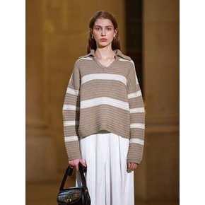 Tanisha wool-collar knit pullover