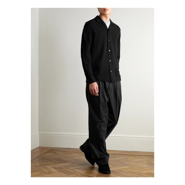 미스터 피 캠프 칼라 코튼 피케 셔츠 46376663162890134