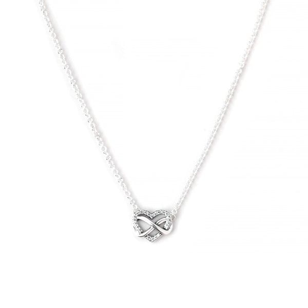 판도라 392666C01-50 스파클링 인피니티 하트 콜리에 목걸이