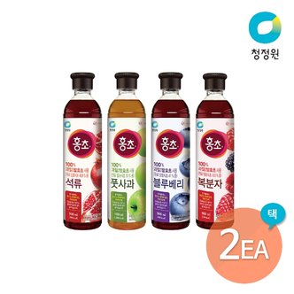 청정원 홍초 900ml 2개 세트 (풋사과/블루베리/복분자/석류)