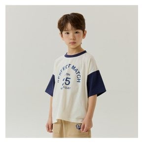 루즈핏반팔티셔츠(네이비)