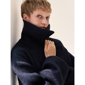 Berlin Alpaca Half coat _ Navy