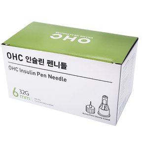 오상헬스케어 OHC 인슐린 펜니들 주사바늘 주사침 32G 6mm 100개