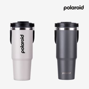 폴라로이드 캡쳐 텀블러 830ml 손잡이 보온 보냉 스테인리스 텀블러