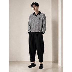 카라배색 스트라이프 남자 긴팔 카라티셔츠 CXS25FKKT917 IVY