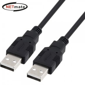 강원전자 넷메이트 USB2.0 AM-AM 케이블 0.5m (블랙) NMC-UA205BK