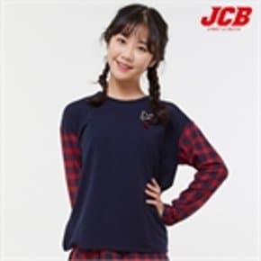 여아 와이드소매 미니쭈리배색티 JBK8L574GH _P042330496