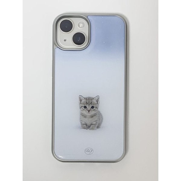 Winter Cat epoxy phone case