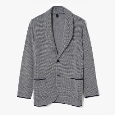 샌프란시스코마켓 /TBRM/SHAWL COLLOR JACKET (HOUNDSTOOTH /남성 니트 자켓/ TBE1M20001
