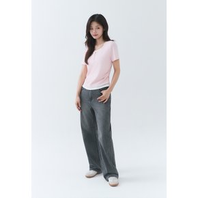 [26SS] 유니) 그레이 난스판 다트 디테일 와이드 루즈핏 AQ2DTG336,AQ2DTG386-GY