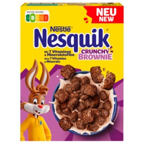 네스퀵 Nesquik 초코 시리얼 크런치 브라우니 300g