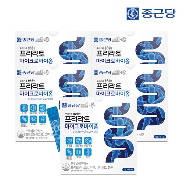 프리락토 마이크로바이옴 30포 5박스 / 프로 신바이오틱스 모유유래유산균