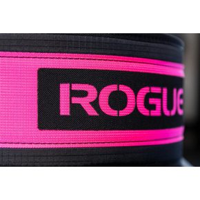 로그피트니스 헬스허리벨트보호대 RA1434 PINK ROGUE USA NYLON LIFTING BELT