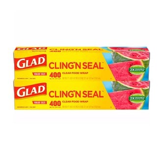  Glad글래드  매직랩  프레스앤씰  121m  x  30.4cm  대용량  2팩