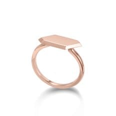 사십오도 45º Signature Hexagon Simple Ring