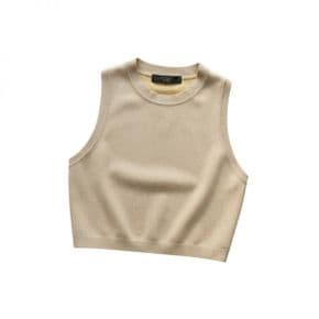 WEEKEND MAX MARA 막스마라 위켄드 MAXMARA 베이지 슬리브리스 탑