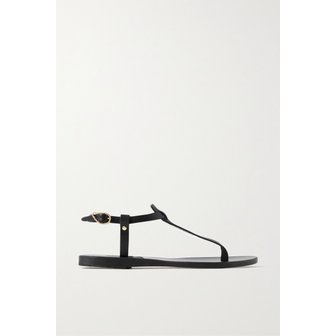 에이션트그릭샌들 리토 가죽 샌들 블랙