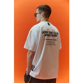 클럽프린트 소로나 티셔츠 (화이트) JUB-TS342WH1