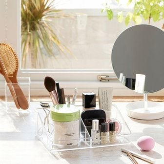 JAJU 투명 깔끔 아크릴 칸칸 화장품 수납함 J52N903106400