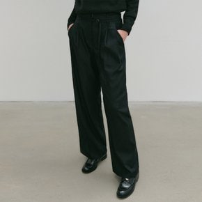 로안 울 턱 벨티드 팬츠 / LOAN WOOL TUCK BELTED PANTS_2colors