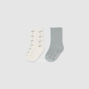 벨로라 양말 2set ㅡ 민트