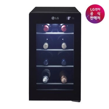 LG [LG전자공식판매처] 디오스 와인셀러 미니 W087B (최대8병)