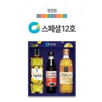  카놀라유 청정원 선물세트 참치세트 스페셜12호 명절 (WD95608)