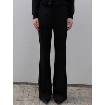 ouie 트윌 부츠컷 슬랙스 블랙 OU1309