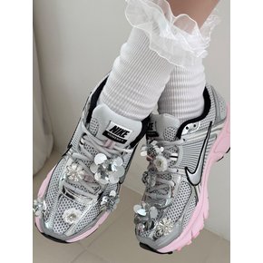 [SET] silver beads flower shoe charm 5piece 슈참, 지비츠, 옷핀