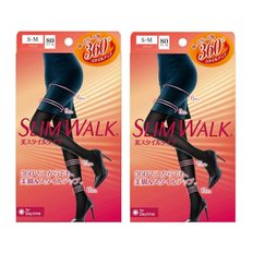 타이츠 슬림 워크 아름다운 스타일 여성 블랙 S-M 착압 있었느냐 SLIMWALK