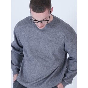 Hazzy Cashmere Round Knit (Chacoal)