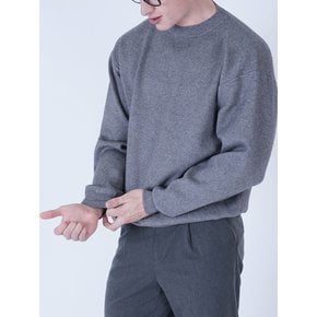 Hazzy Cashmere Round Knit (Chacoal)