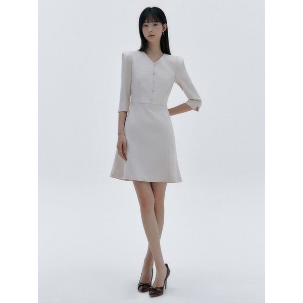 Letizia Button Mini Dress (3colors)