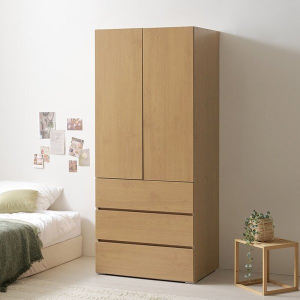 보루네오 아르메 오브제 LPM 키큰장 푸시 800 3단서랍 옷장 (수도권무배)