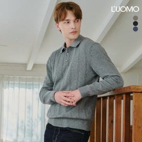 25FW 남성 케이블 카라 니트 3 Colors