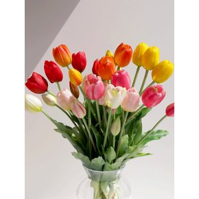 망고 튤립 조화 5송이 다발 6color
