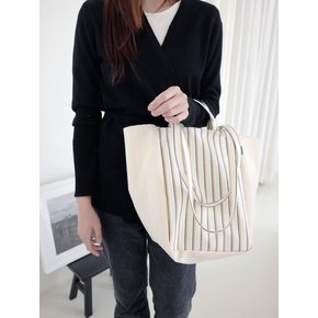 Double Stripe Bag (Beige)