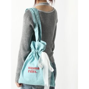 Ribbon eco bag_mint