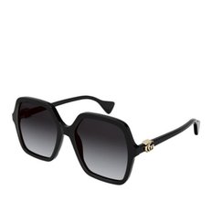 [해외배송] 구찌 오버사이즈 블랙 프레임 선글라스 GG1072S 001 BLACK BLACK GREY 56