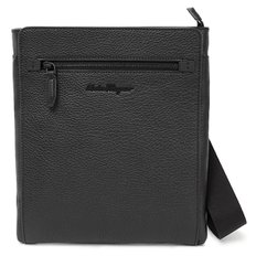 Ferragamo 남성 가죽 크로스백 24 0131 740805 BLACK