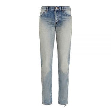 생로랑 생로랑 BOYFRIEND JEANS IN 80`S VINTAGE BLUE DENIM (644026 YD372 4503) (보이