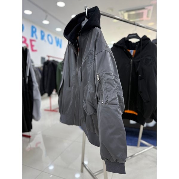 [여주점] 남여공용 가죽베어배치항공점퍼 JGZZ63903